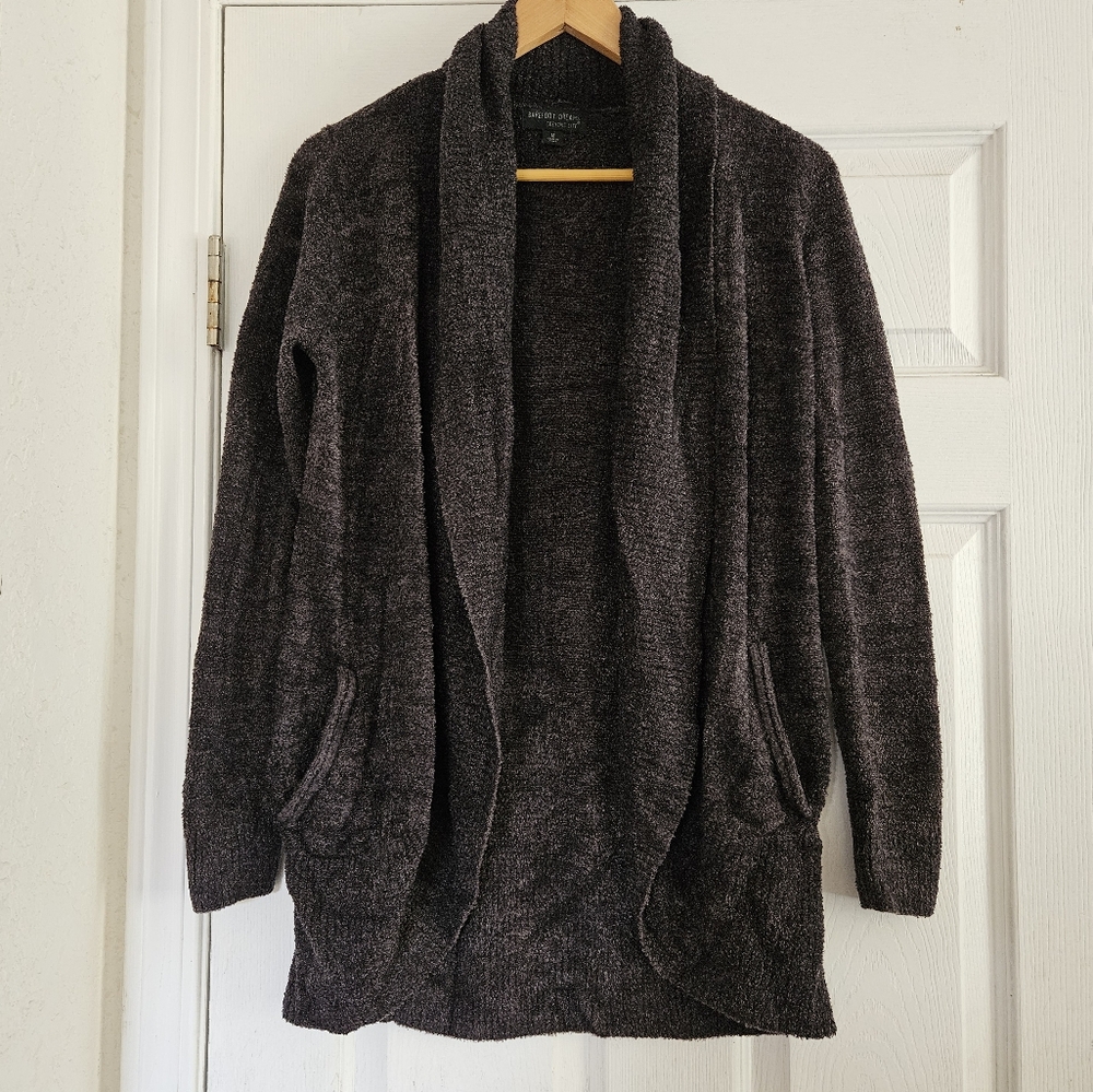 Barefoot Dreams Women's Dark Grey Soft Long Cardigan Size Medium